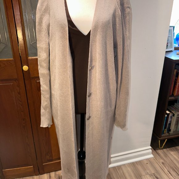Primark - Long Cardigan Sweater - Grey - Large - Picture 2 of 2
